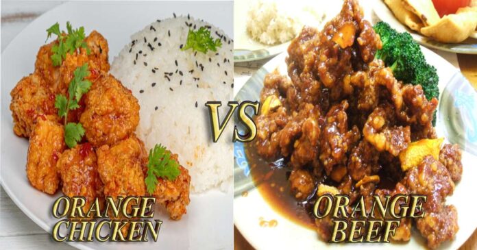 ORANGE BEEF VS ORANGE CHICKEN