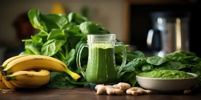 Banana Spinach Smoothie for Belly Fat 