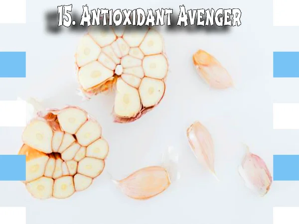 15. Antioxidant Avenger, Health Benefits of Garlic