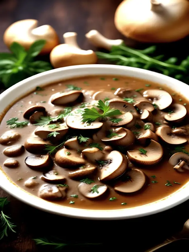 Quick & Easy Herb Mushroom Gravy Recipe