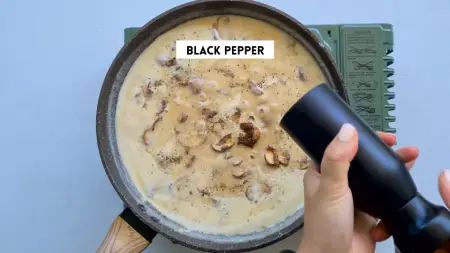 Season to Perfection with black pepper, Mushroom Pasta Sauce Without Cream