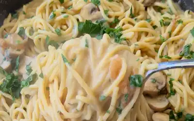 Garnish and Enjoy, Mushroom Pasta Sauce Without Cream