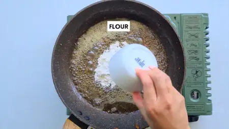 Create a Roux add flour, Mushroom Pasta Sauce Without Cream