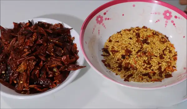3. Deseeding the Chillies, How to Make Chilli Flakes and Oregano at Home