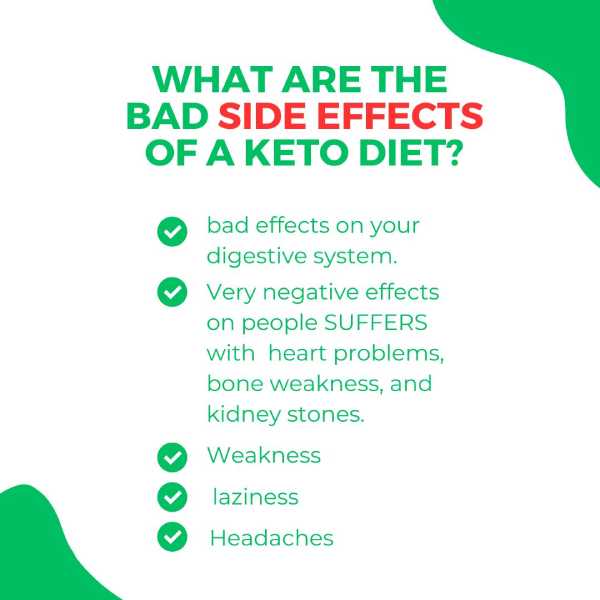 What are the bad side effects of a keto diet?
